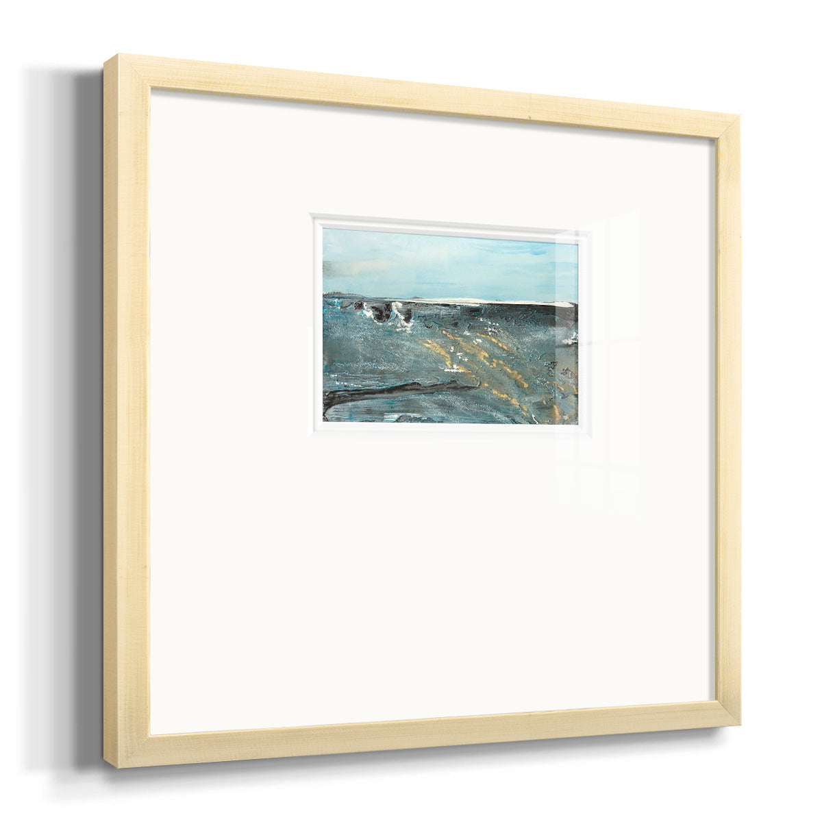 Flow of Love in Ocean II Premium Framed Print Double Matboard