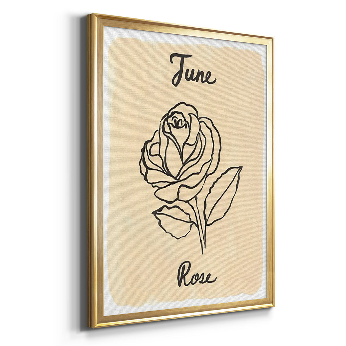 Birth Month VI - Modern Framed Canvas Print