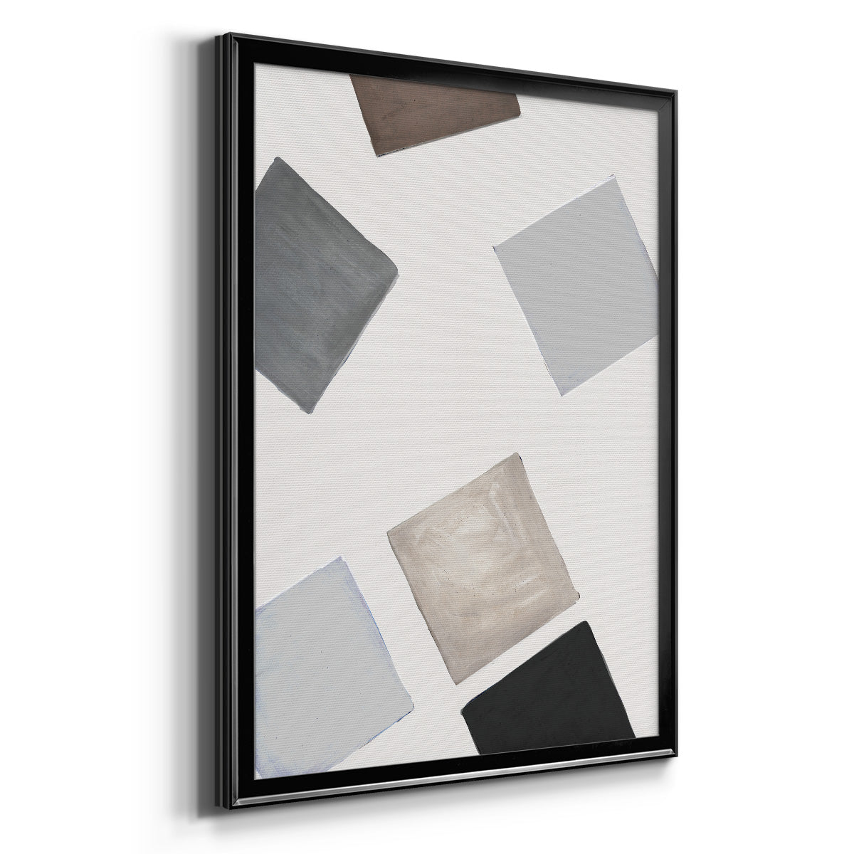 Block Encounter Revisit II - Modern Framed Canvas Print
