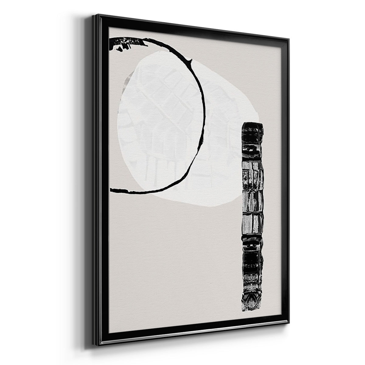 Zen Shapes II - Modern Framed Canvas Print