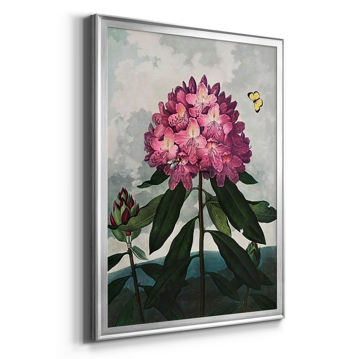 Temple of Flora X - Modern Framed Canvas Print