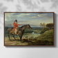 John Levett Hunting at Wychnor, Staffordshire, 1818 - Floater Framed Canvas Print