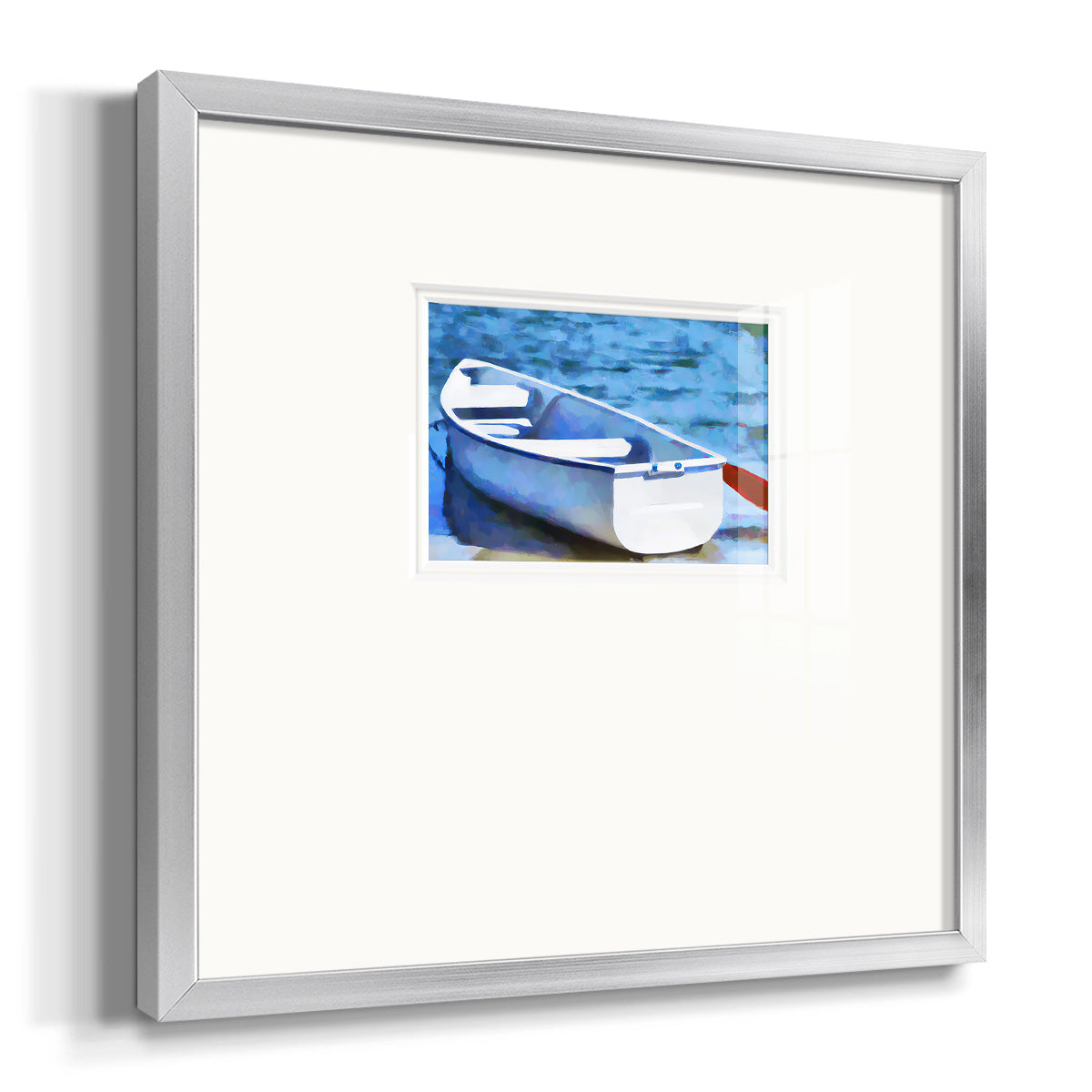 Colorful Rowboat II Premium Framed Print Double Matboard