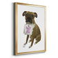 Love and Boxer - Modern Framed Canvas Print