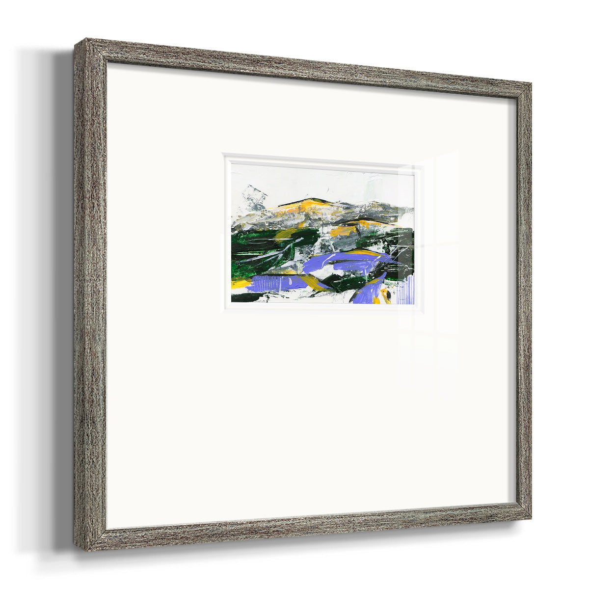 Silent Mountain II Premium Framed Print Double Matboard