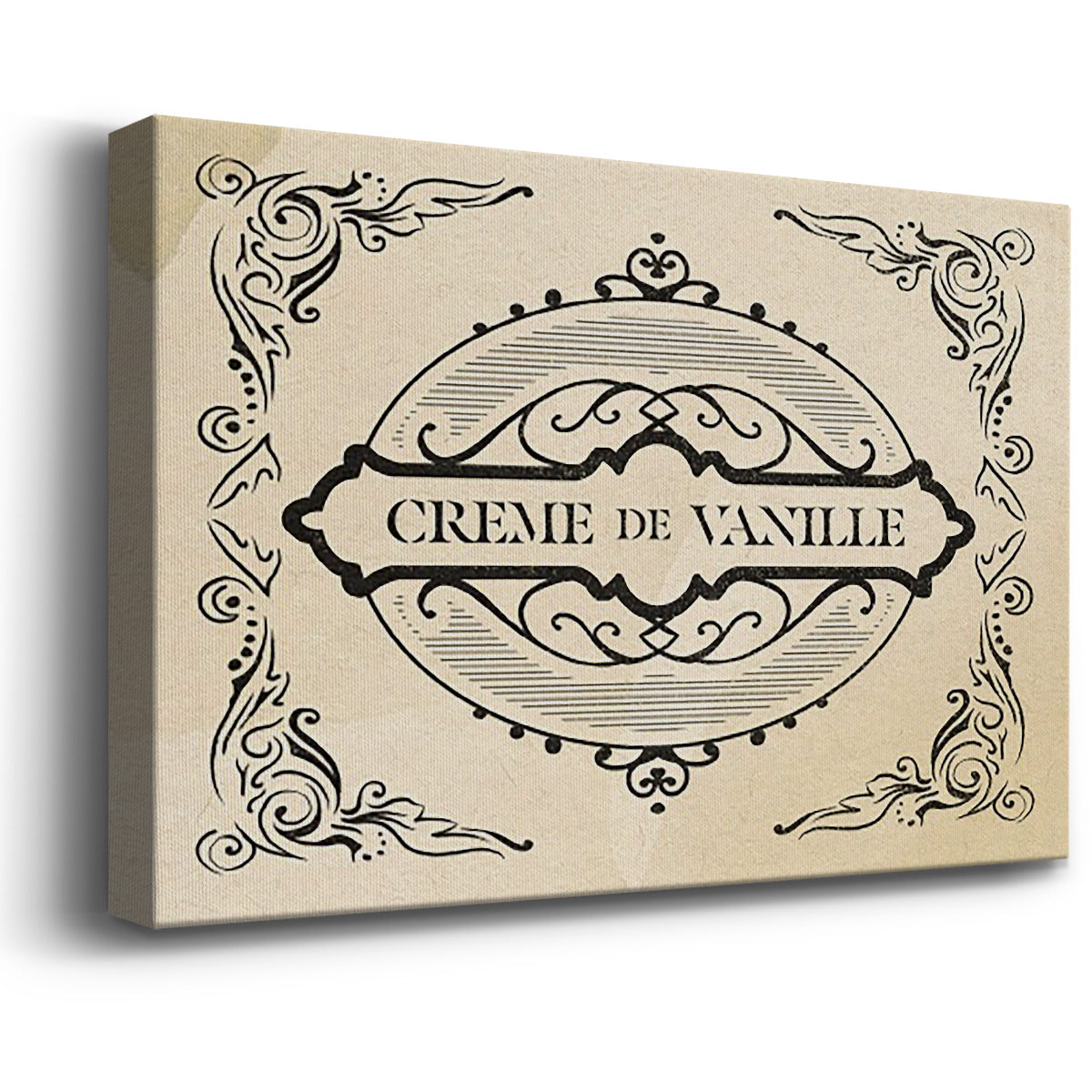 Antique French Label II - Canvas Art Print