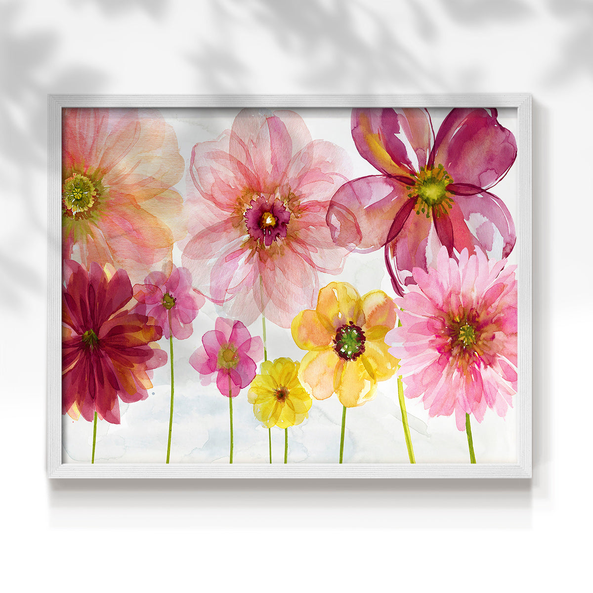 44001,watercolor,flowers,artwork,painting,floral,blossoms,pink,yellow,red,framed,colorful,decorative,nature,home decor,art,petals,garden,creative,mixed media,botanical,aesthetic,bright,beauty,hand-painted,wall art,interior design,cheerful,delicate,modern,flower arrangement,spring,seasonal,floral arrangement,visual art,design,Re-stickable,Text & Numbers