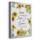 Grace Given Here - Modern Framed Canvas Print