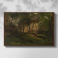 German Farm, 1859 - Floater Framed Canvas Print
