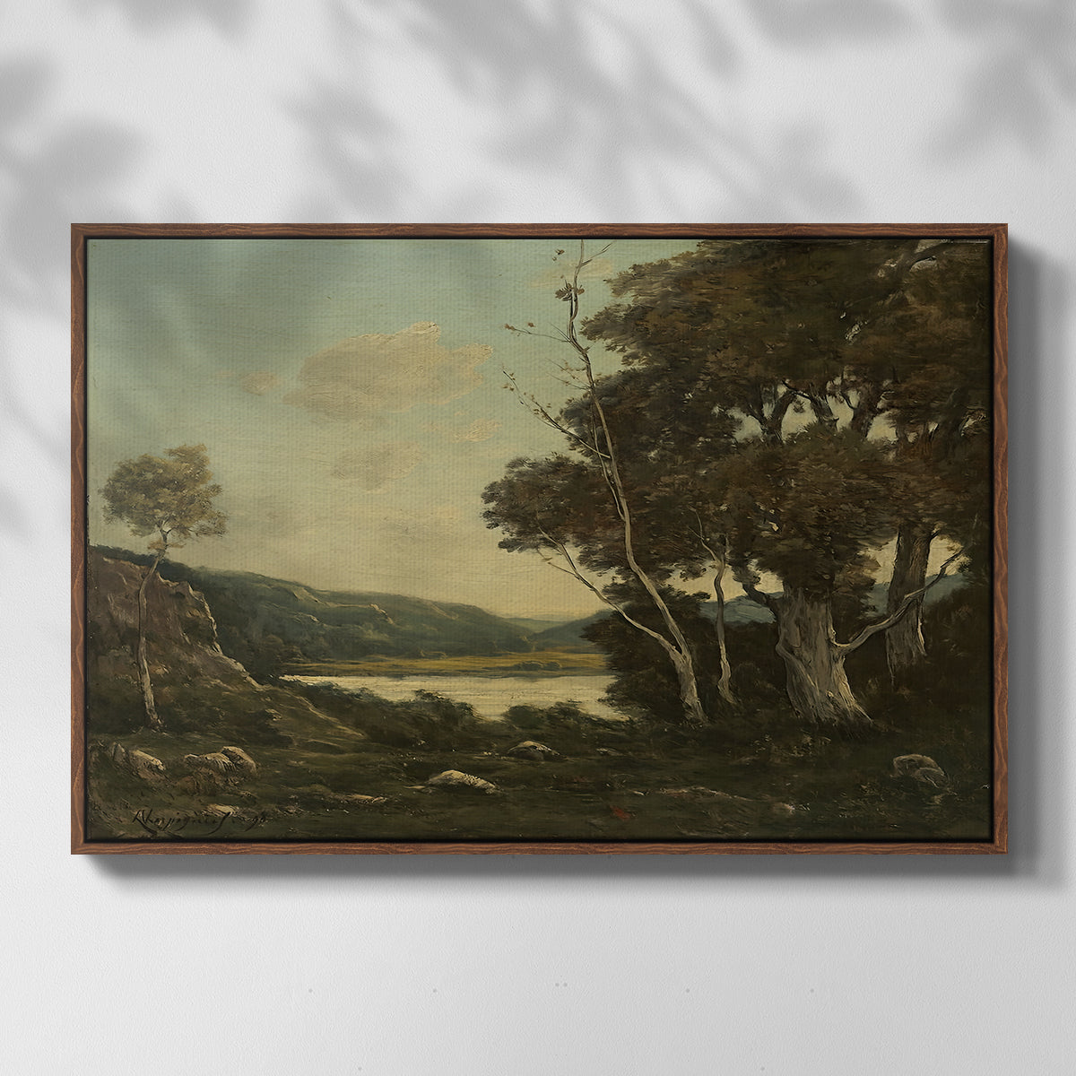 Landscape, 1898 - Floater Framed Canvas Print
