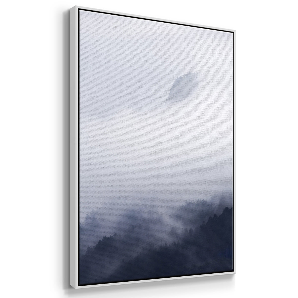 Above the Clouds - Floater Framed Canvas Print