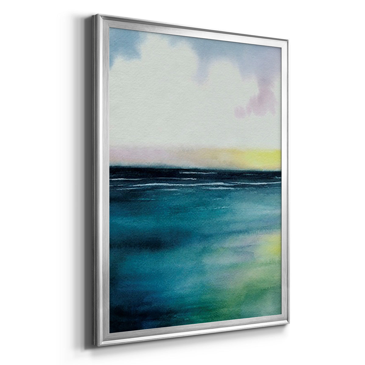 Sherbet Sunset Diptych I - Modern Framed Canvas Print