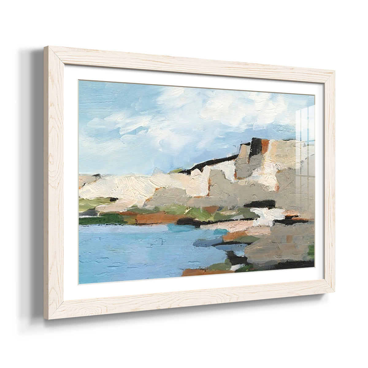 White Rock Cliffs II - Barnwood Framed Art Print