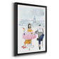 Paris in Love II - Modern Framed Canvas Print