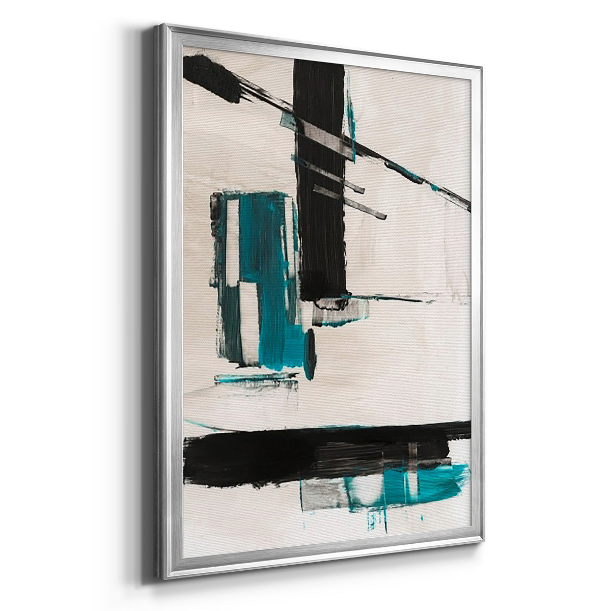 Geometry Notes II - Modern Framed Canvas Print