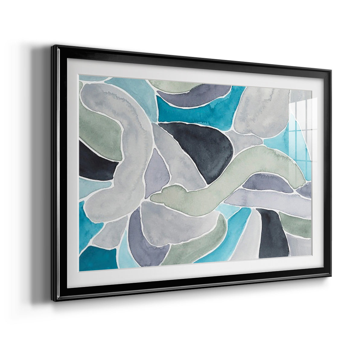 Subtle Billows II - Modern Framed Art Print