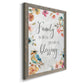 Spring Bird Blessing - Barnwood Framed Canvas Print