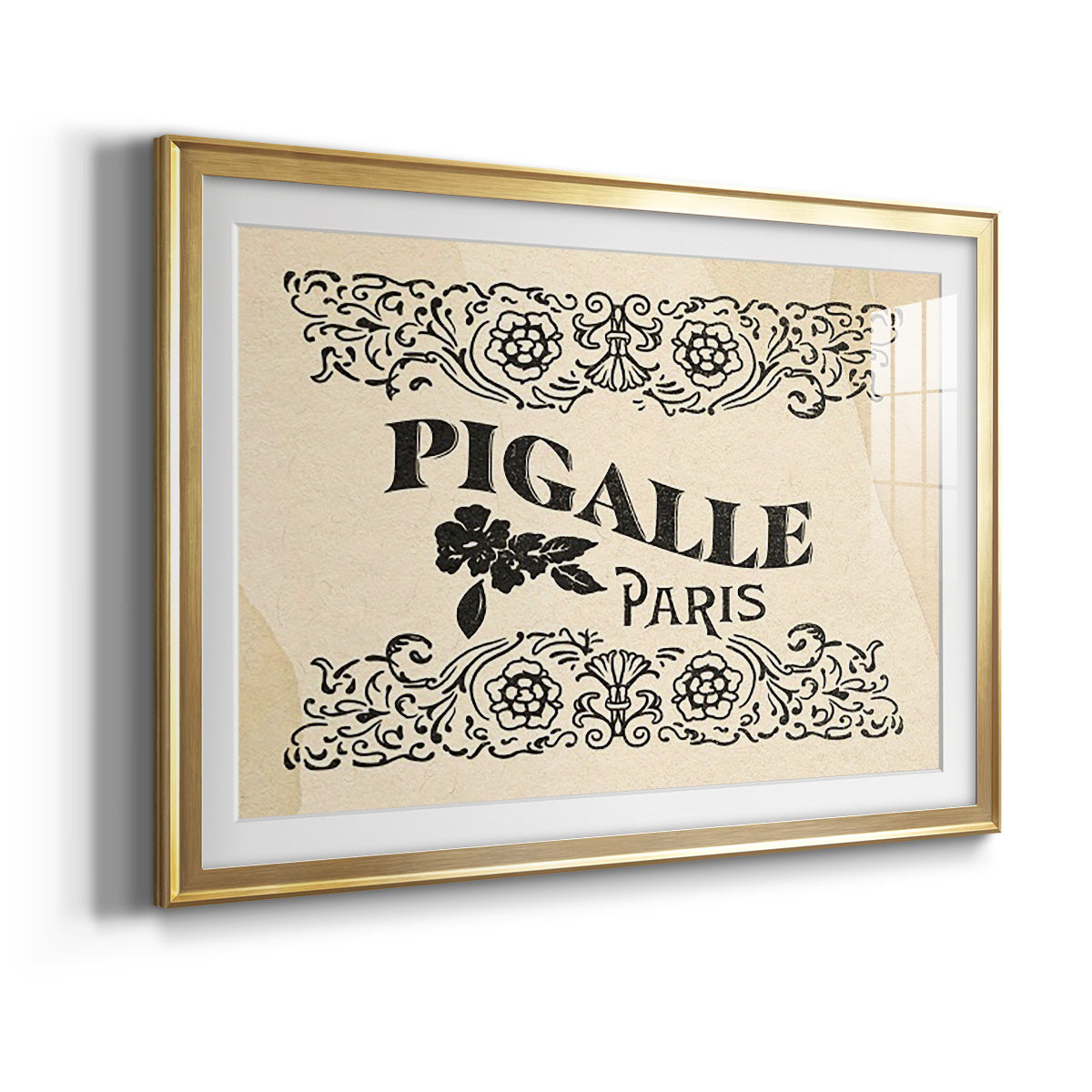 Antique French Label III - Modern Framed Art Print