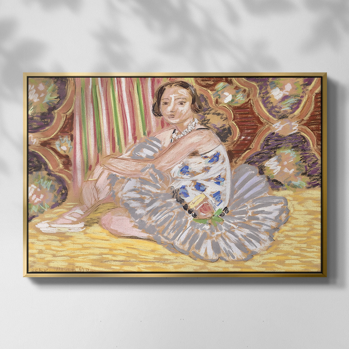 The Dancer (La danseuse), c. 1927 - Floater Framed Canvas Print