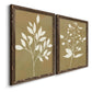 Honey Botanical I   - Premium Framed Canvas 2 Piece Set - Ready to Hang