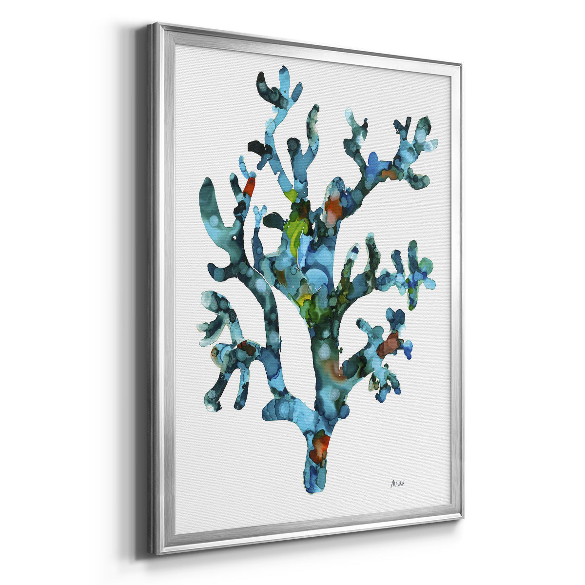 Sea Coral I - Modern Framed Canvas Print