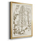 Sepia Botanical Journal V - Modern Framed Canvas Print