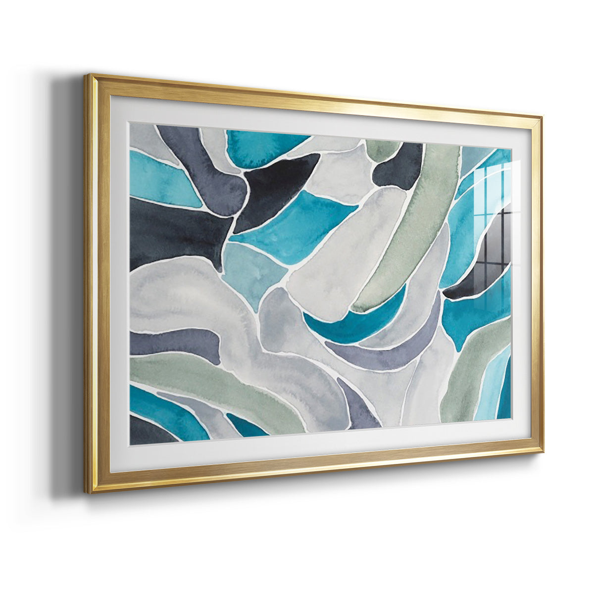 Subtle Billows I - Modern Framed Art Print