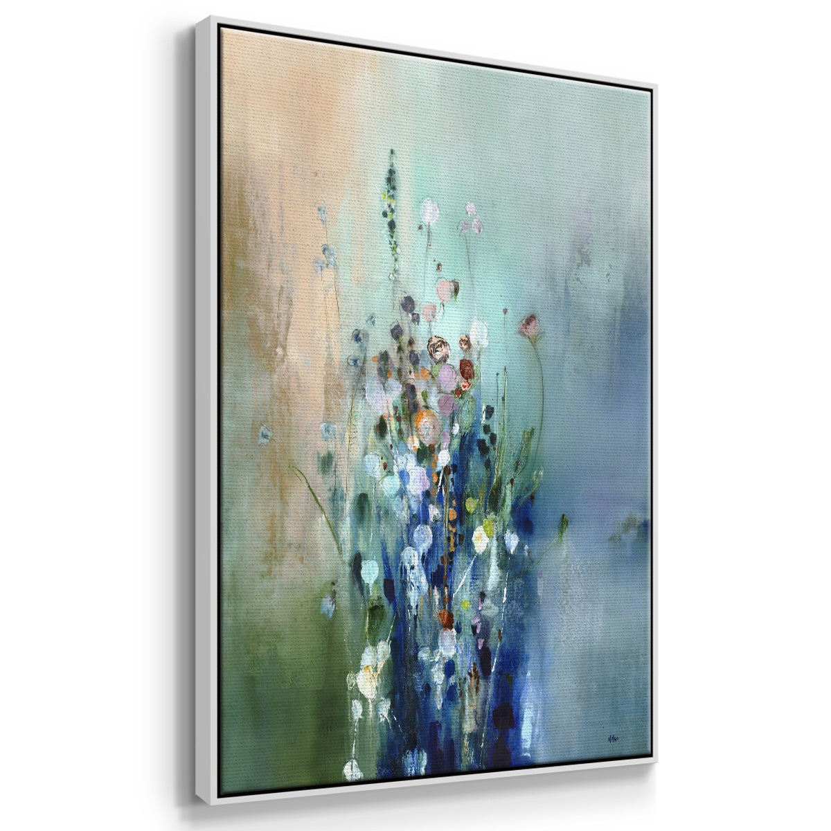 Current Air II - Floater Framed Canvas Print