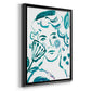 Budding Flower I - Modern Framed Canvas Print