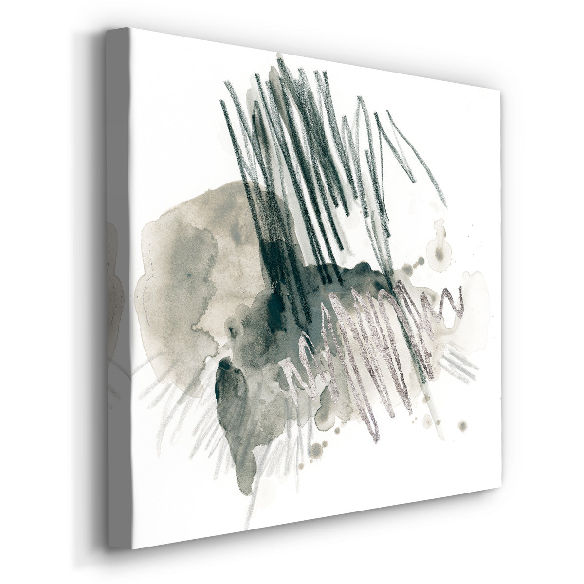 Graphite Markup I - Canvas Art Print