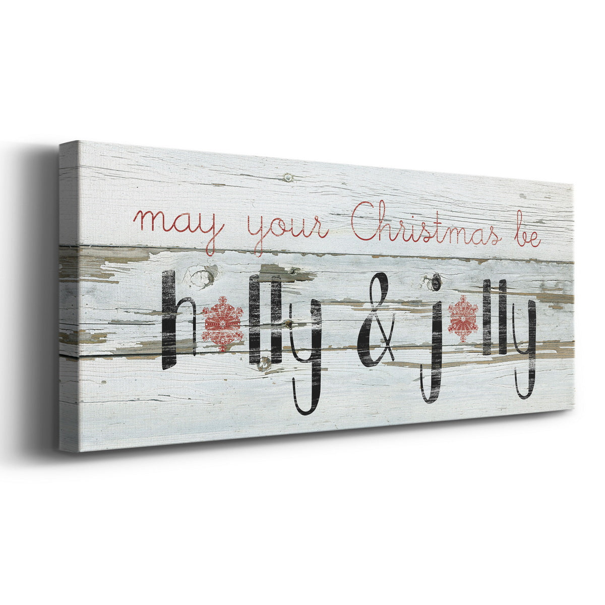 Holly & Jolly Premium Gallery Wrapped Canvas - Ready to Hang