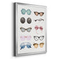 Vintage Glasses II - Modern Framed Canvas Print