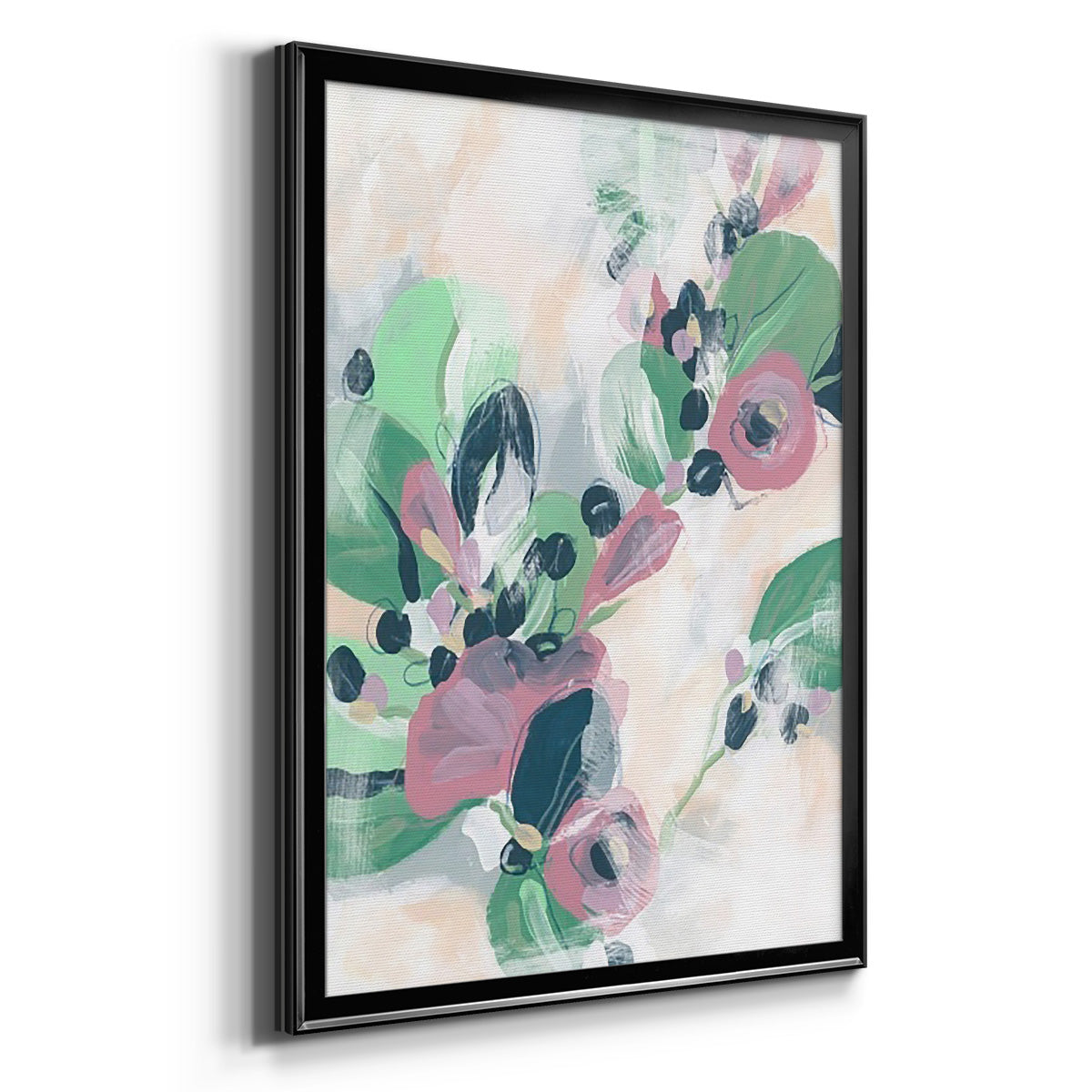 Tropical Branch Fresco II - Modern Framed Canvas Print