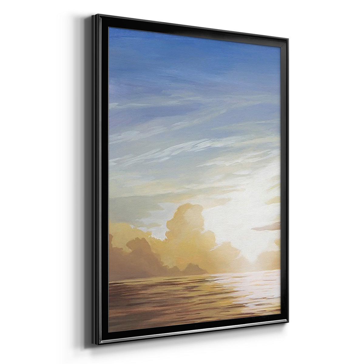 Luminous Waters I - Modern Framed Canvas Print