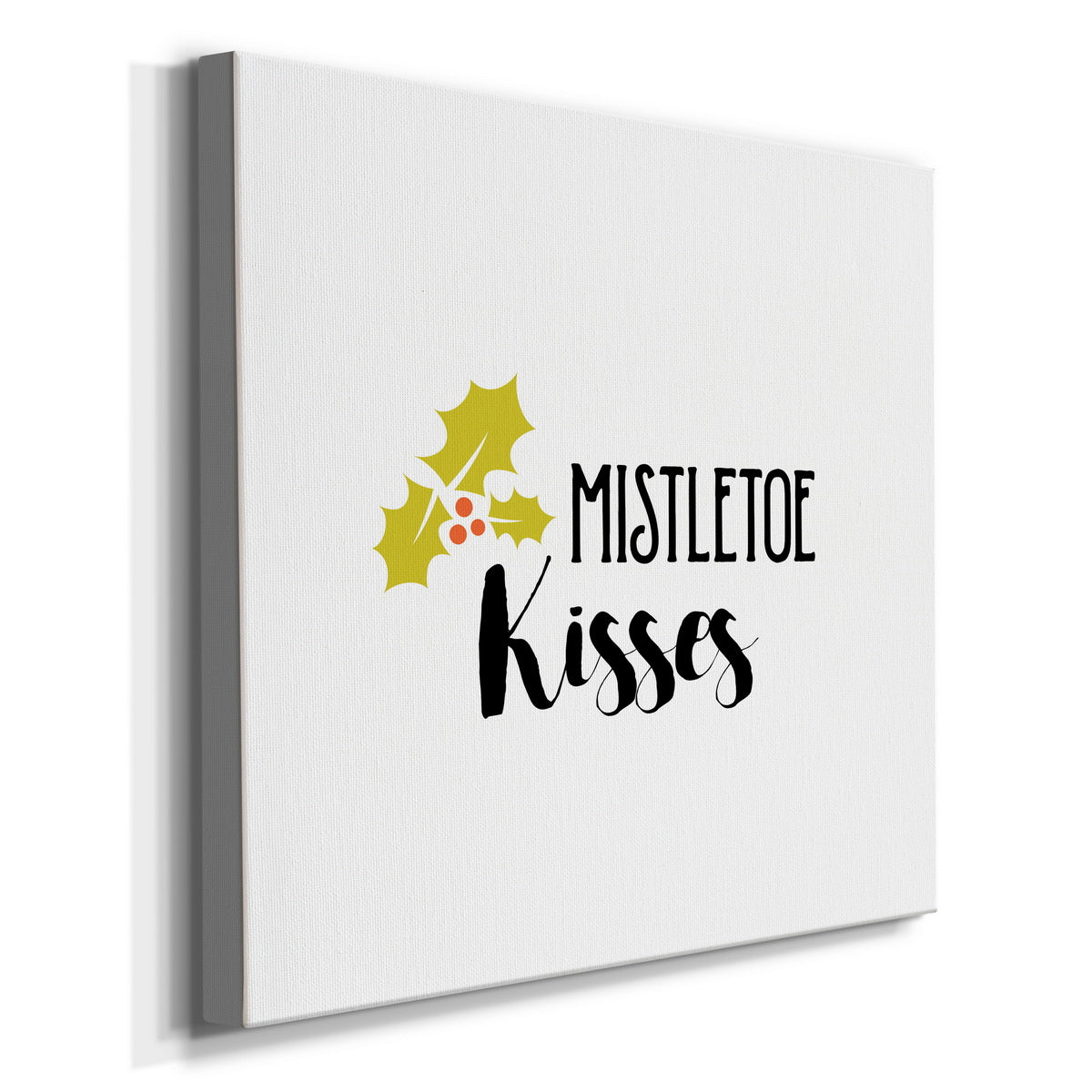 Mistletoe Kisses-Premium Gallery Wrapped Canvas - Ready to Hang