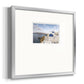 Santorini View Premium Framed Print Double Matboard