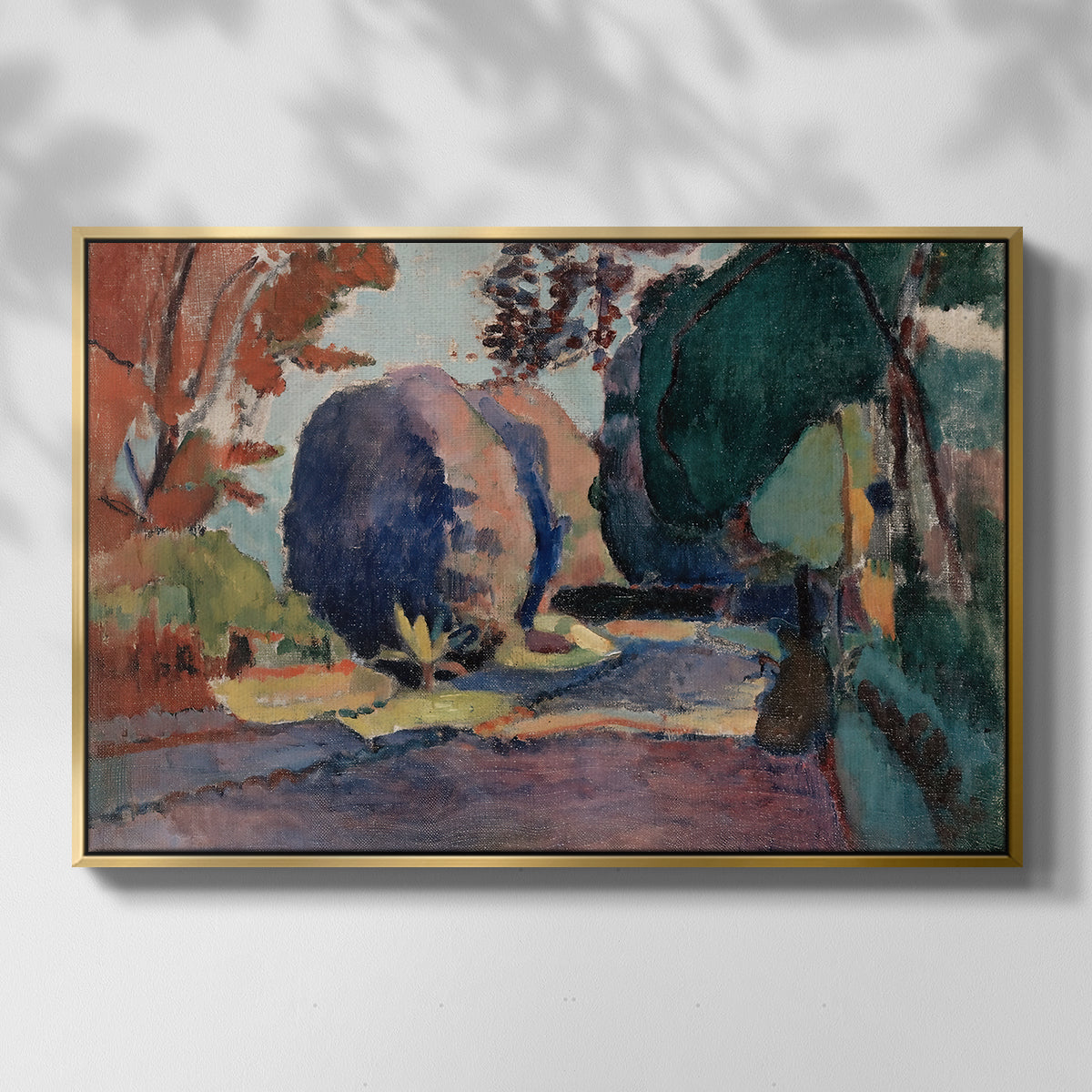 The Luxembourg Gardens, 1901 - Floater Framed Canvas Print