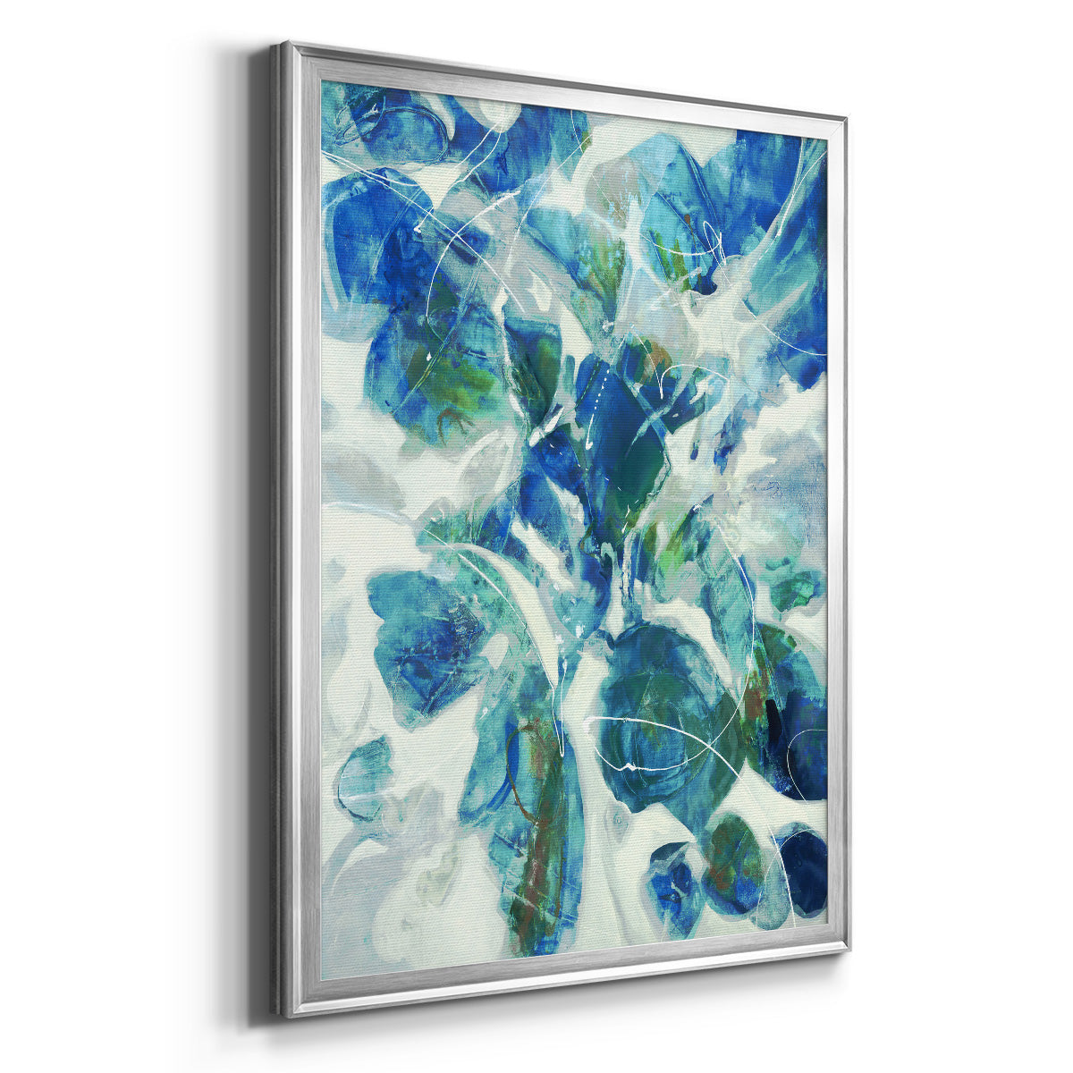 Winding Road - Modern Framed Canvas Print