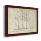 Sailboat Blueprint I Premium Framed Canvas- Ready to Hang