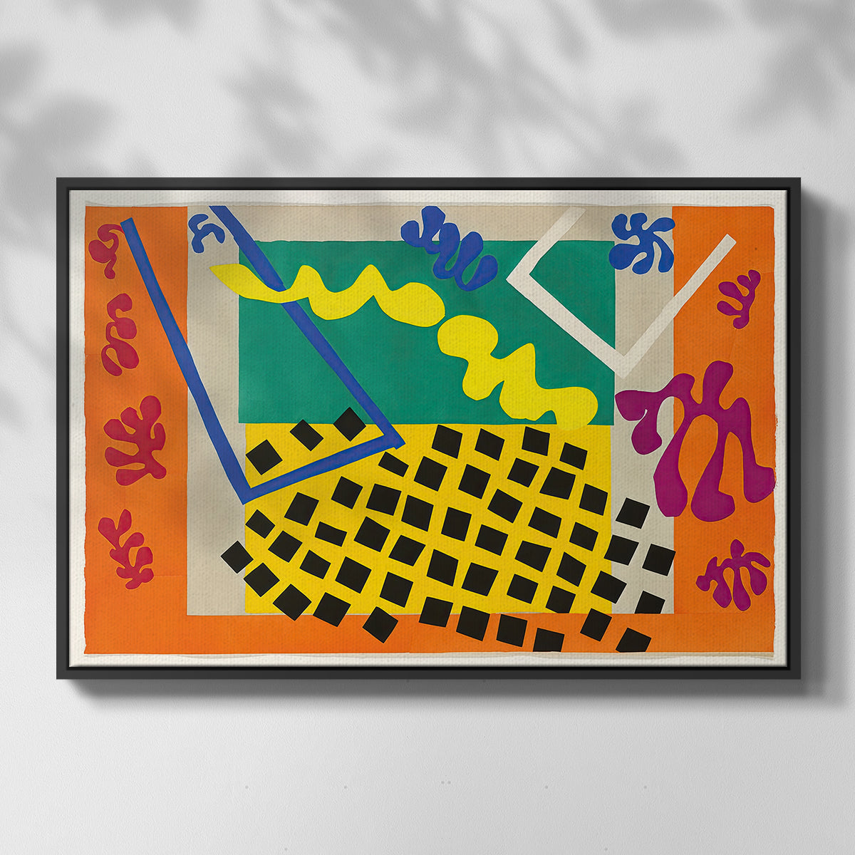 The Codomas (Les codomas), from Jazz, 1947 - Floater Framed Canvas Print