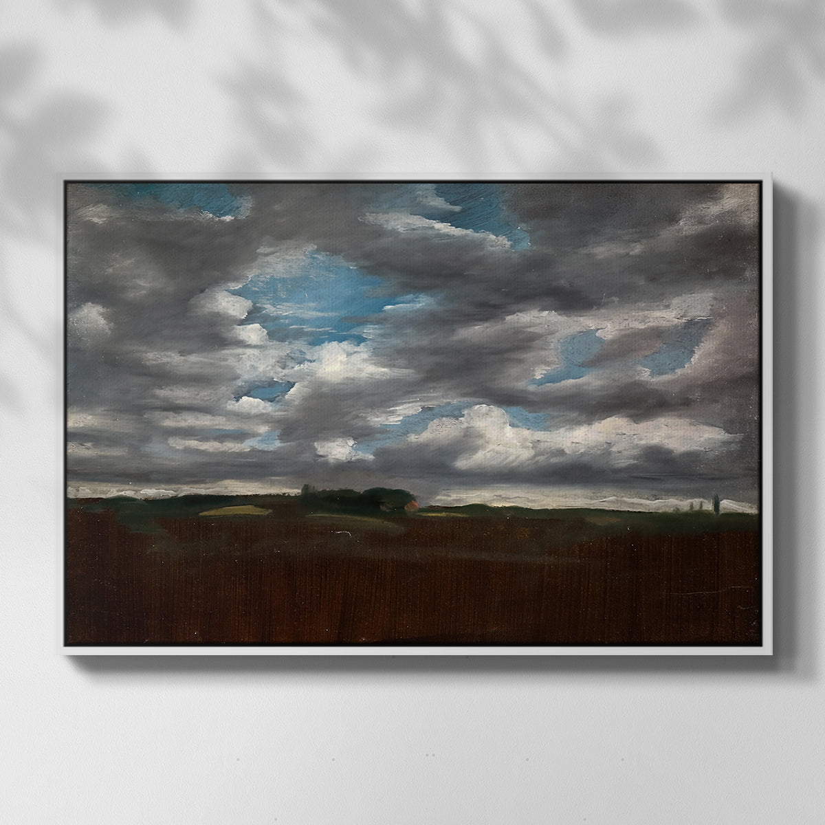 Extensive Landscape with Grey Clouds, c. 1821-1822 - Floater Framed Canvas Print