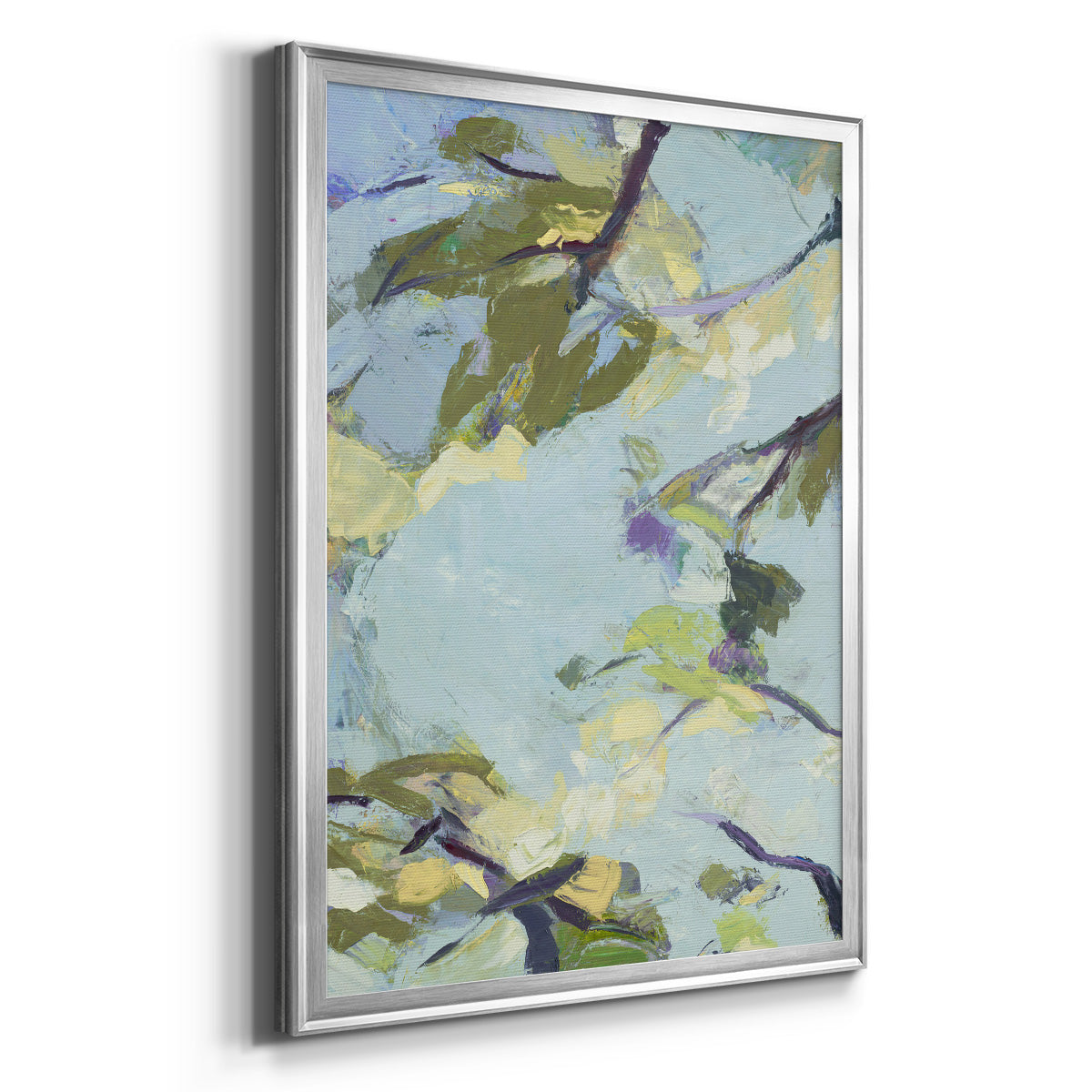 Aqua Sky - Modern Framed Canvas Print