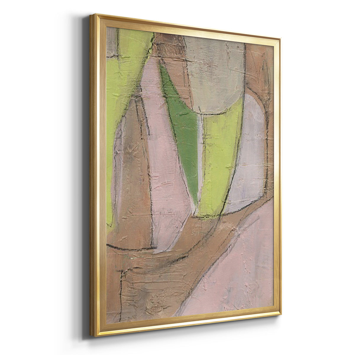Many Layers I - Modern Framed Canvas Print