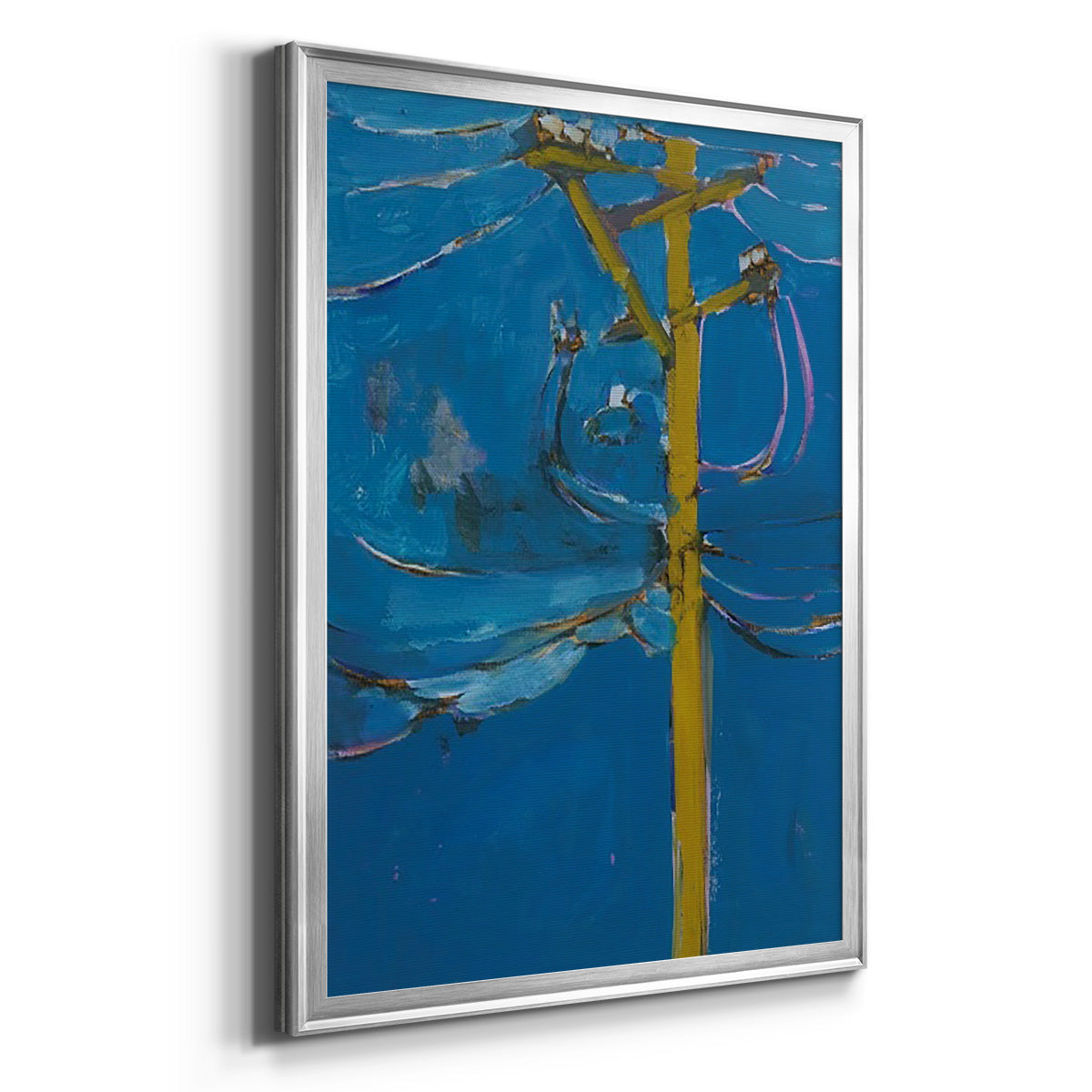 Wires IV - Modern Framed Canvas Print