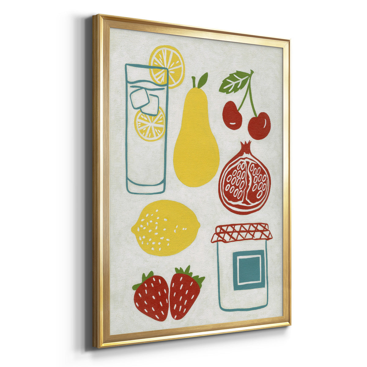 Sunday Picnic - Modern Framed Canvas Print