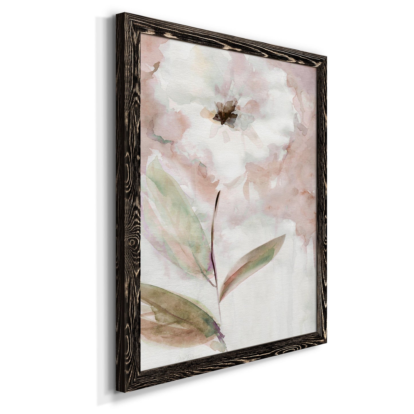 Summer Bloom I - Barnwood Framed Canvas Print