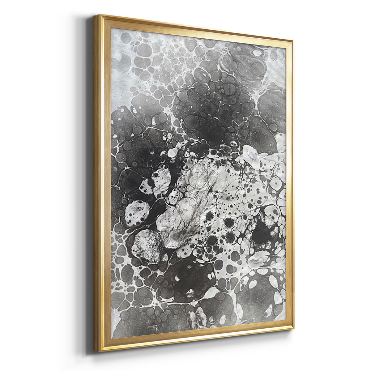 Marbling VI - Modern Framed Canvas Print