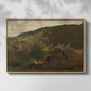 Landscape from Ebersteinburg in Baden, 1876 - Floater Framed Canvas Print