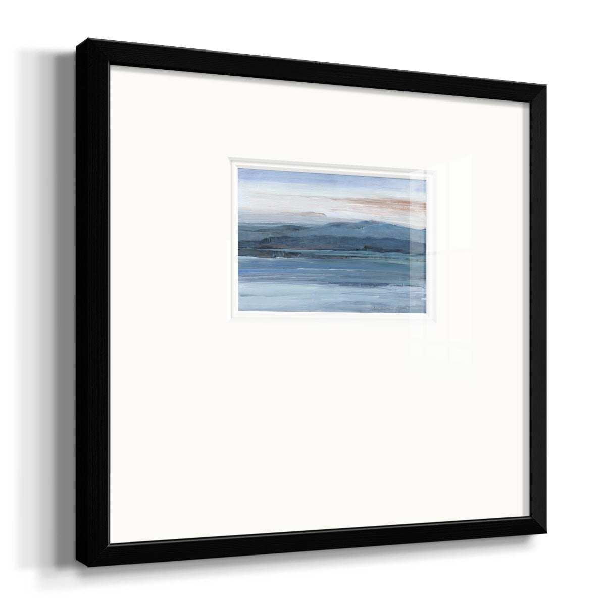 Across The Lake Premium Framed Print Double Matboard