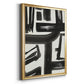 Inkwell Intersect II - Modern Framed Canvas Print
